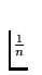 $\frac 1n$